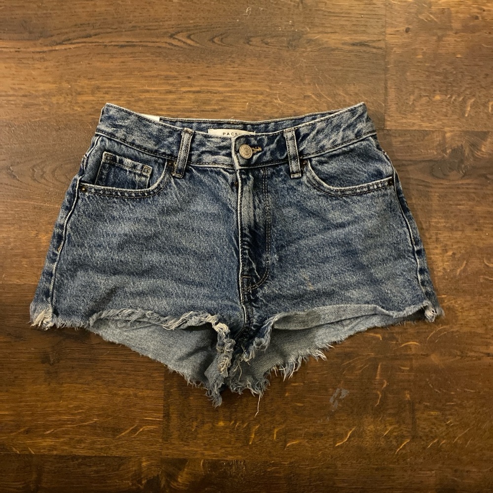 PacSun Distressed Blue Jean Shorts